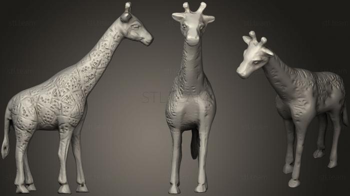 3D модель Статуя жирафа (STL)